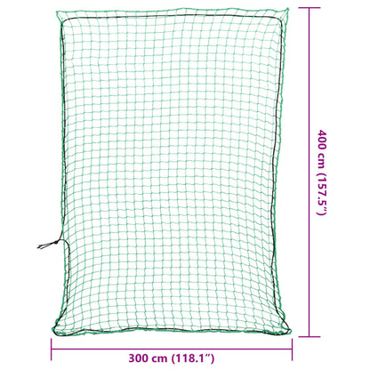 Trailer Net with Elastic Rope Green 4x3 m PP