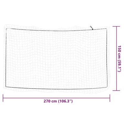 Trailer Net with Elastic Rope White 2.7x1.5 m PP