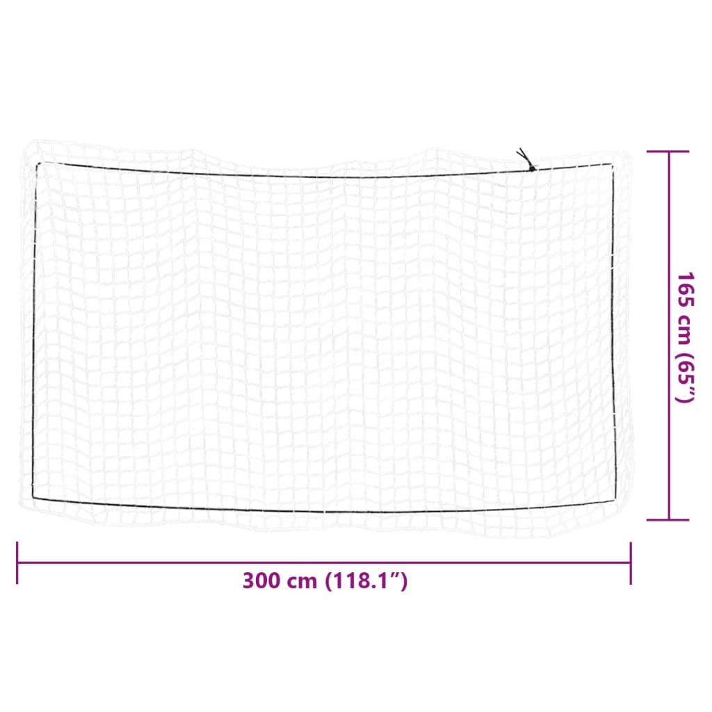 Trailer Net with Elastic Rope White 3x1.65 m PP