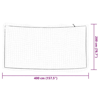 Trailer Net with Elastic Rope White 4x2 m PP