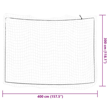 Trailer Net with Elastic Rope White 4x3 m PP