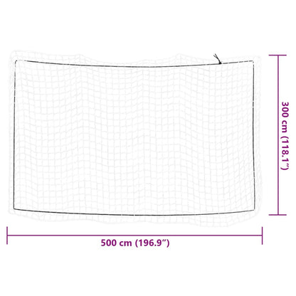 Trailer Net with Elastic Rope White 5x3 m PP