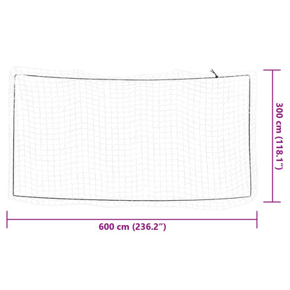 Trailer Net with Elastic Rope White 6x3 m PP