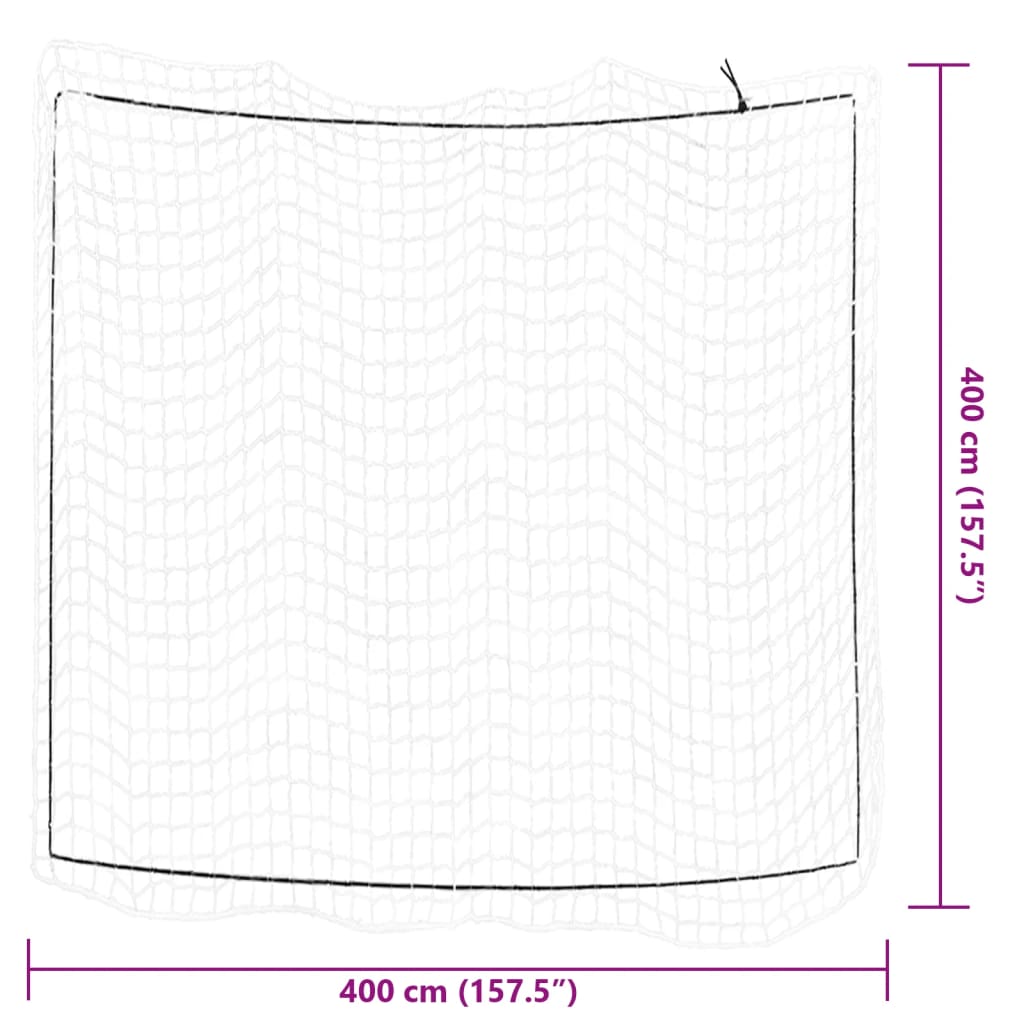 Trailer Net with Elastic Rope White 4x4 m PP