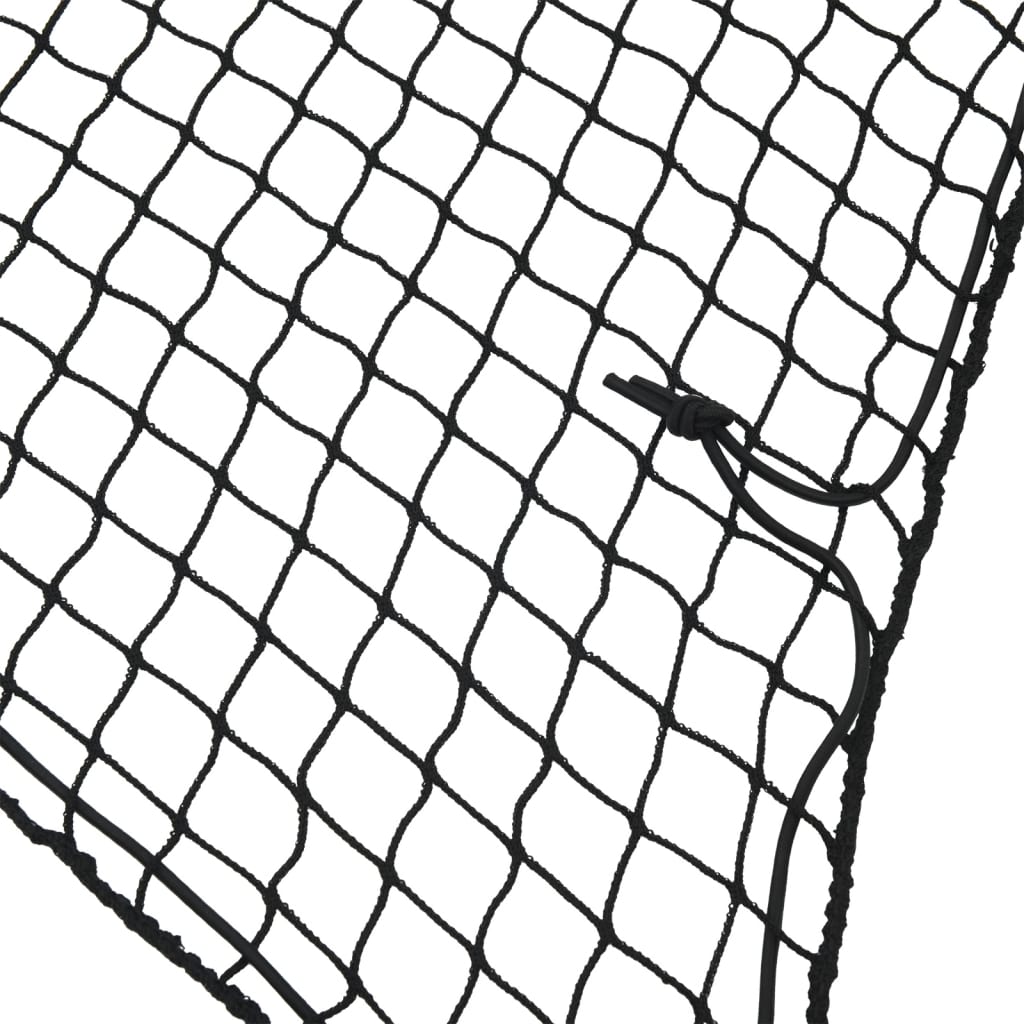 Trailer Net with Elastic Rope Black 2.2x1.5 m PP