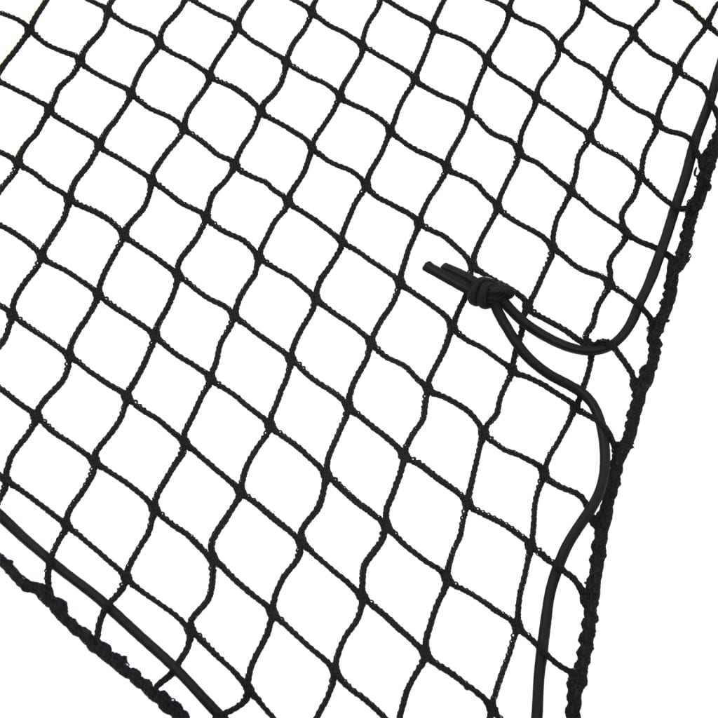 Trailer Net with Elastic Rope Black 2.5x1.5 m PP