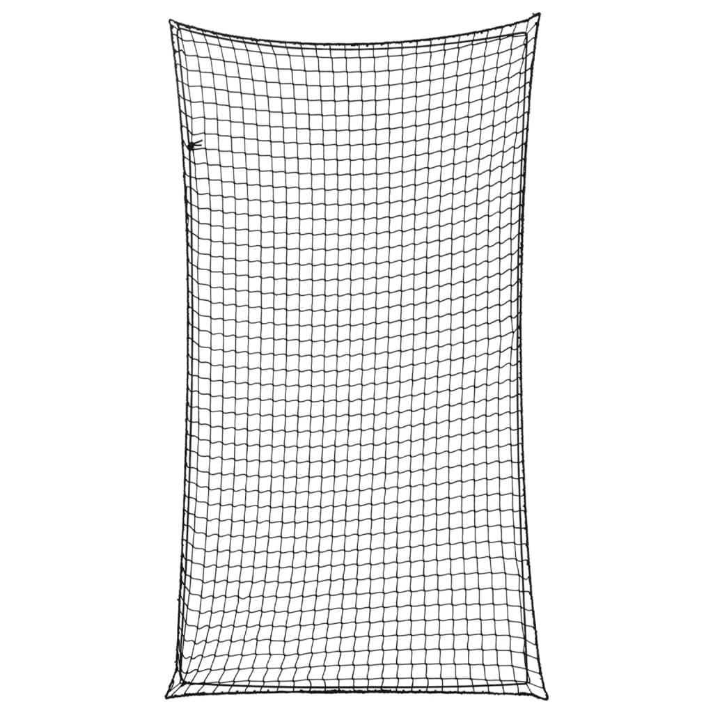 Trailer Net with Elastic Rope Black 2.7x1.5 m PP