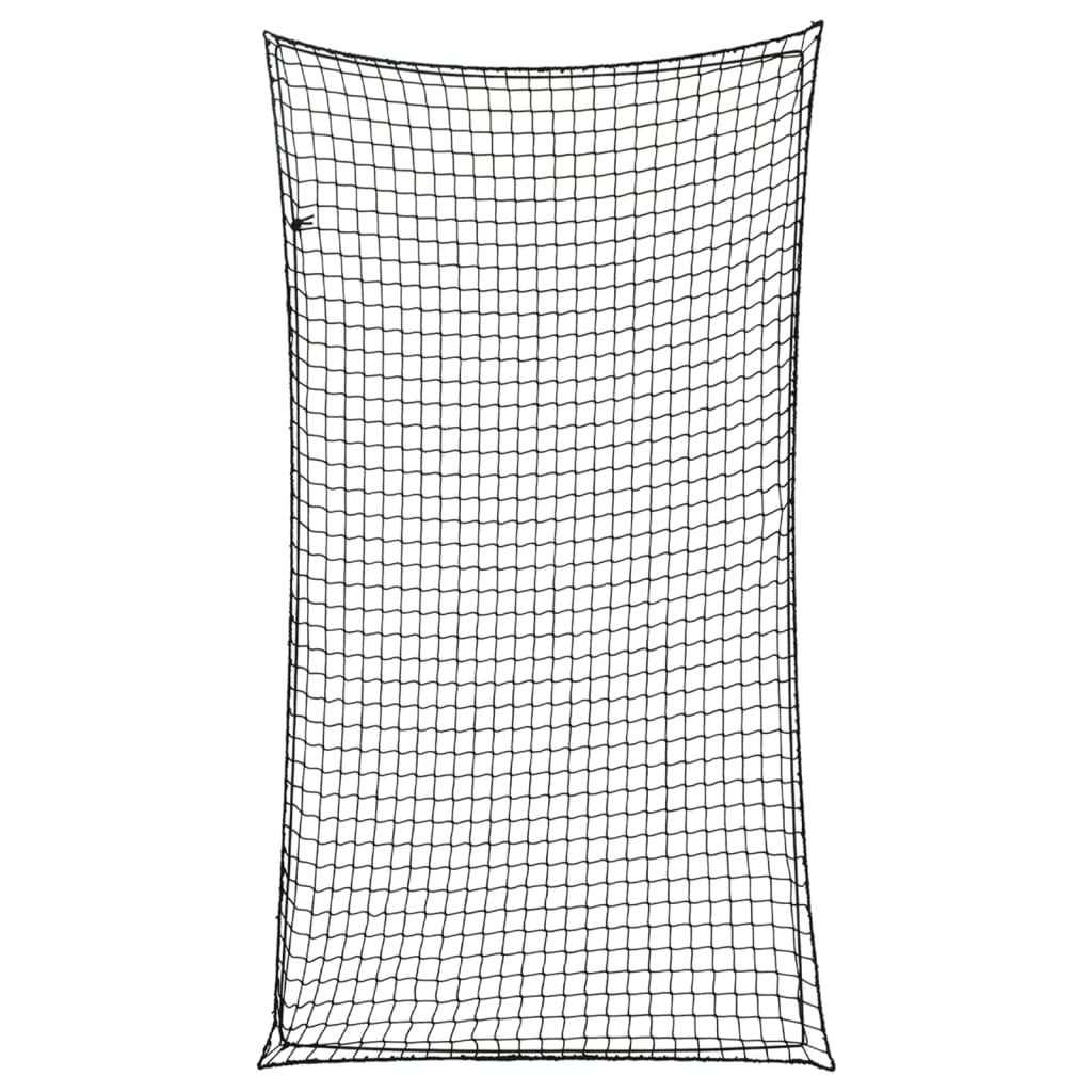 Trailer Net with Elastic Rope Black 3x1.65 m PP