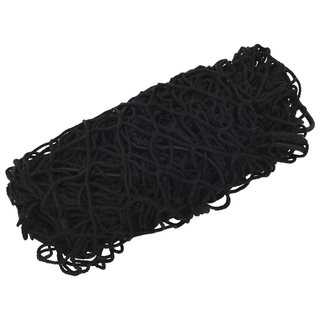 Trailer Net with Elastic Rope Black 3x1.65 m PP