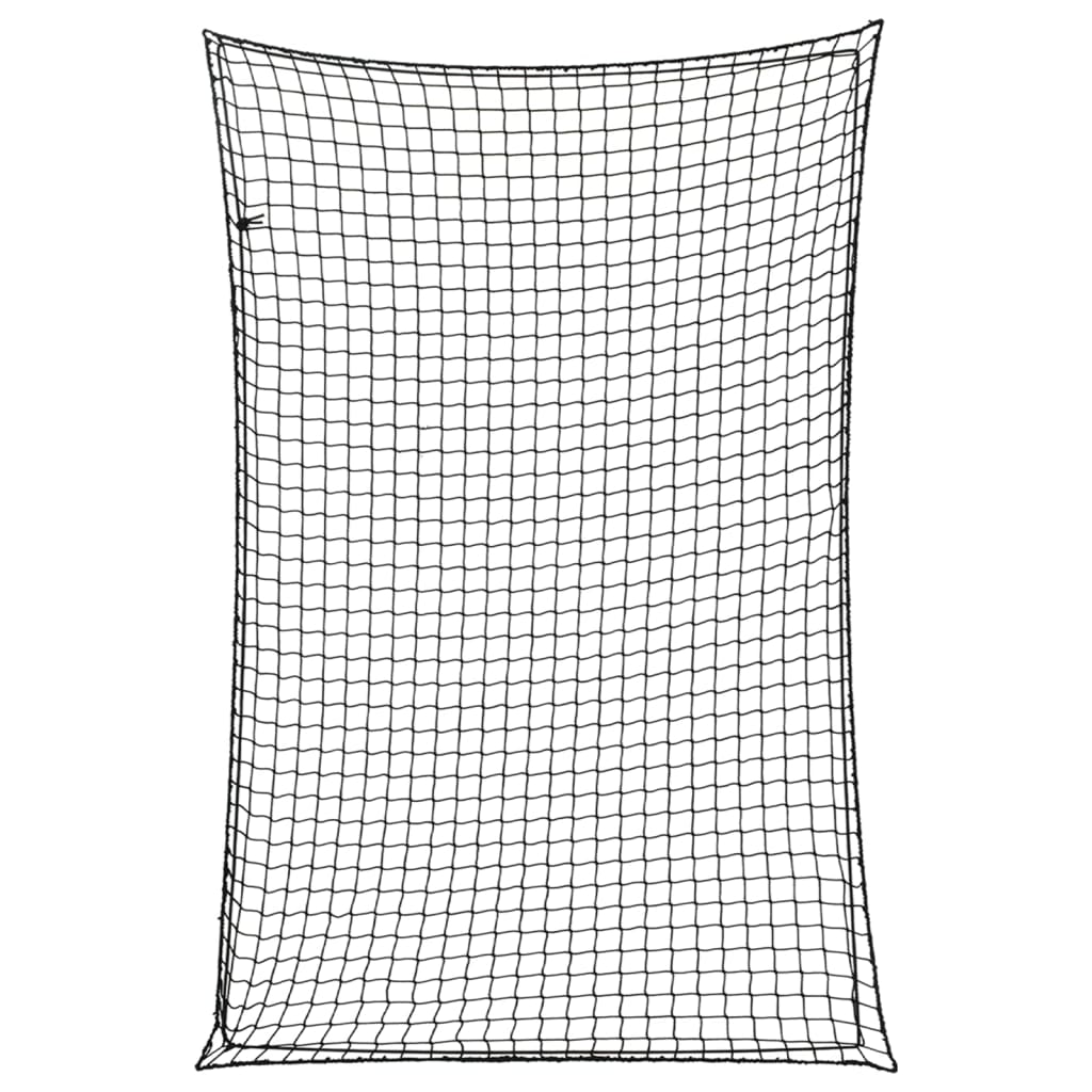 Trailer Net with Elastic Rope Black 3x2 m PP