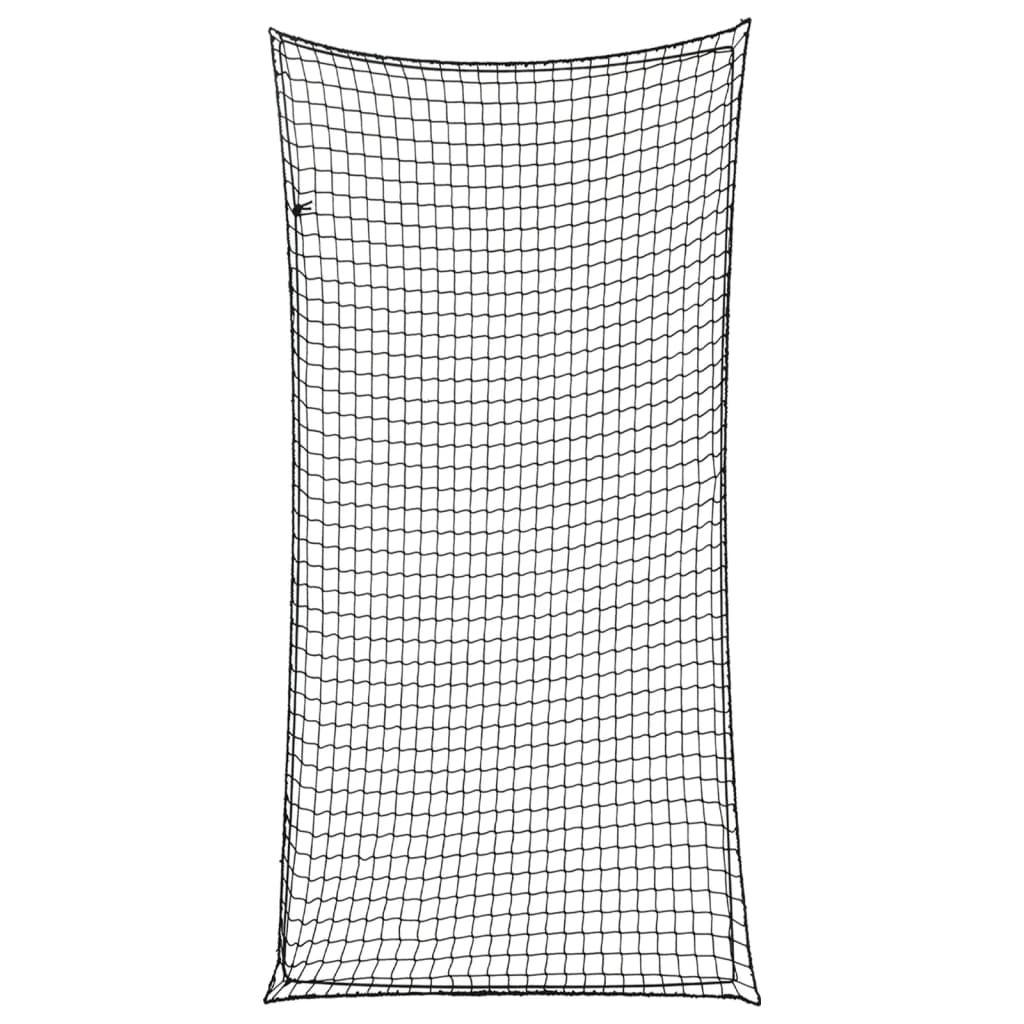 Trailer Net with Elastic Rope Black 4x2 m PP