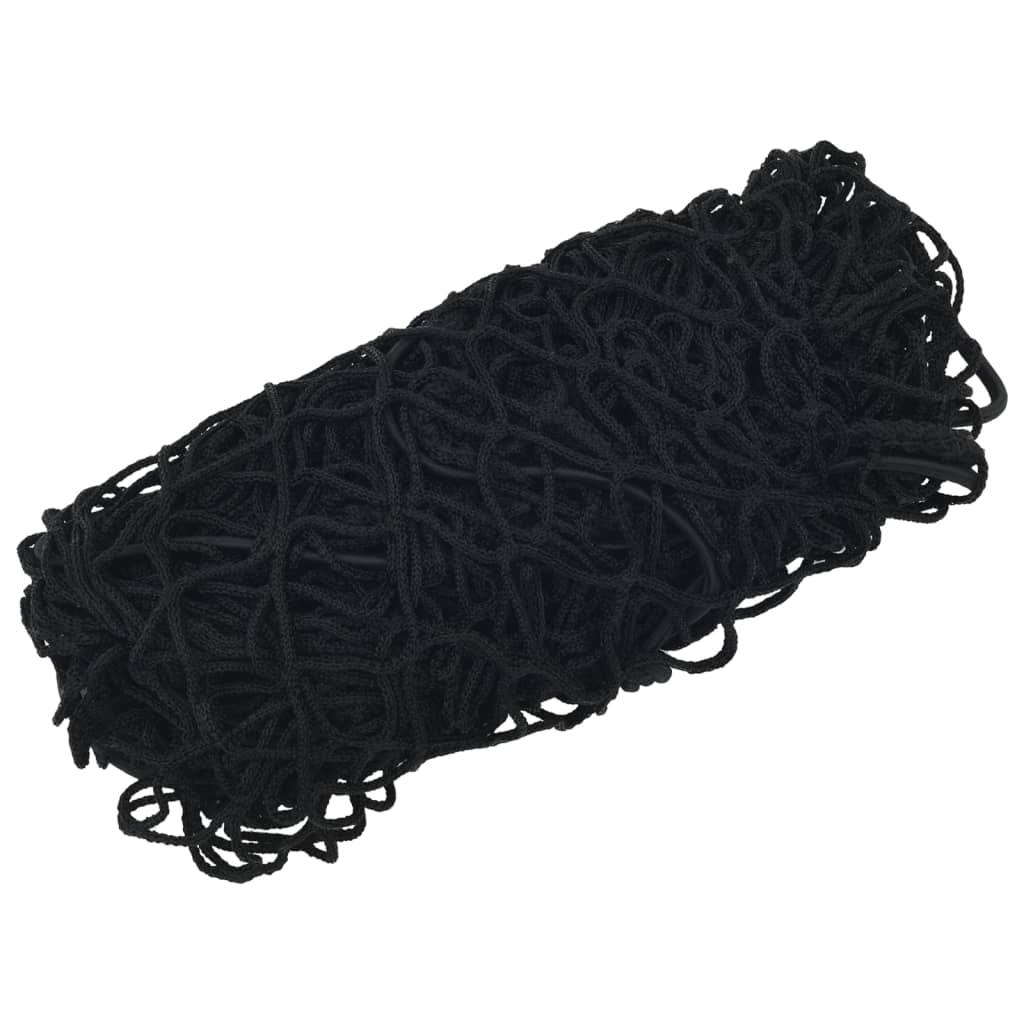 Trailer Net with Elastic Rope Black 4x2 m PP