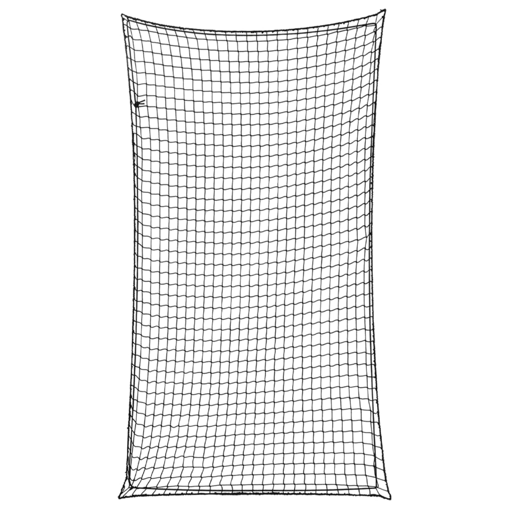 Trailer Net with Elastic Rope Black 4.5x2.5 m PP