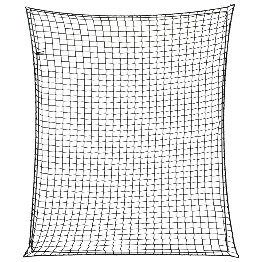 Trailer Net with Elastic Rope Black 3.5x3 m PP