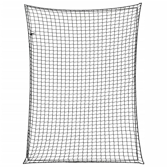 Trailer Net with Elastic Rope Black 4x3 m PP