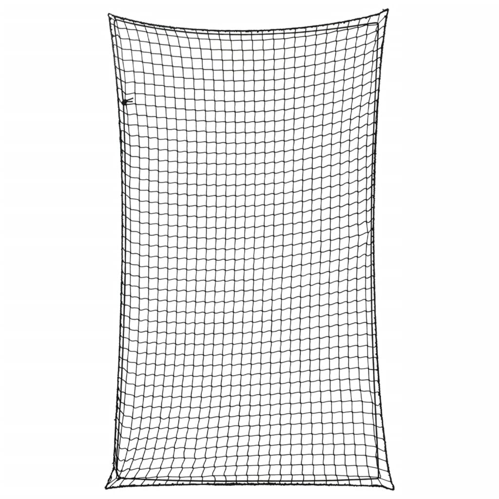 Trailer Net with Elastic Rope Black 5x3 m PP