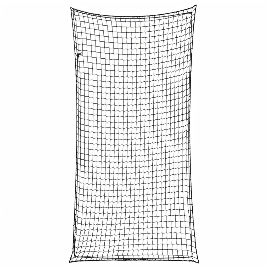 Trailer Net with Elastic Rope Black 6x3 m PP