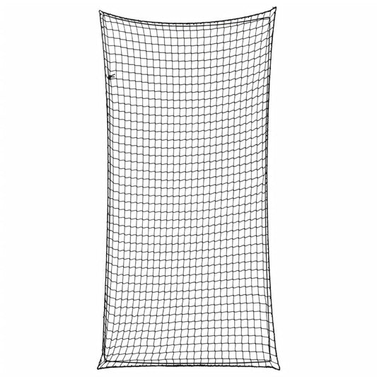 Trailer Net with Elastic Rope Black 6x3 m PP