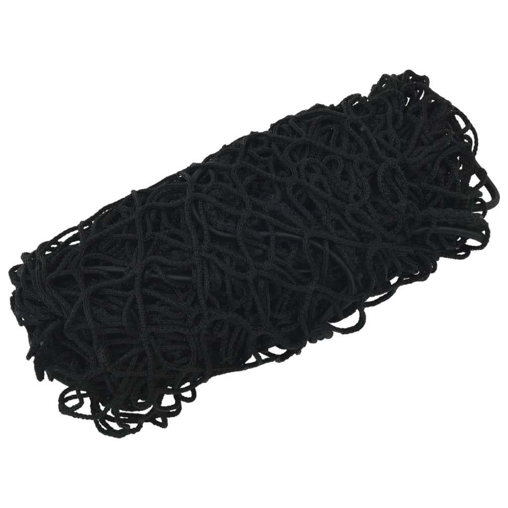 Trailer Net with Elastic Rope Black 6x3 m PP