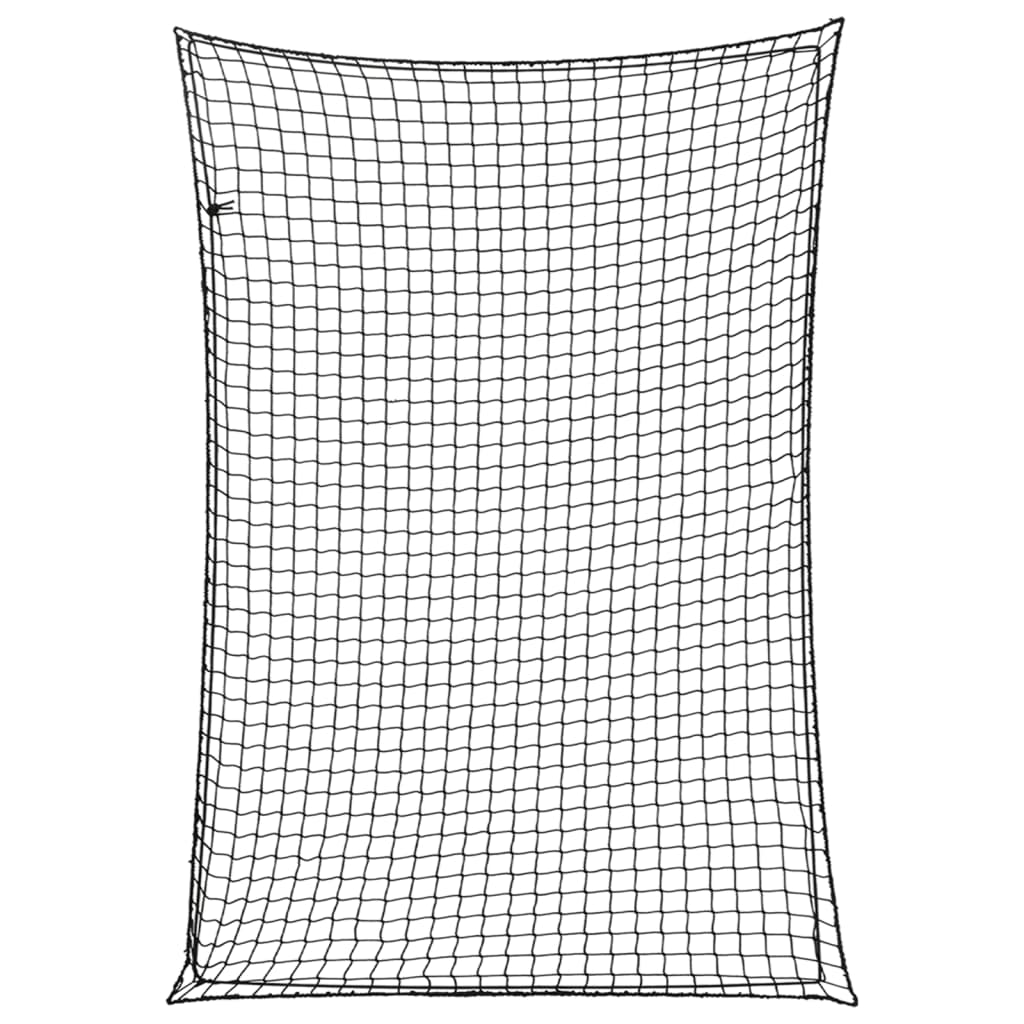 Trailer Net with Elastic Rope Black 5x3.5 m PP