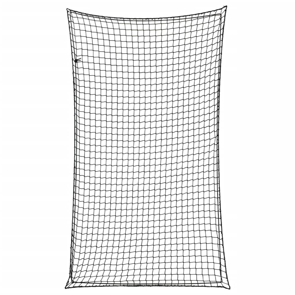 Trailer Net with Elastic Rope Black 6x3.5 m PP