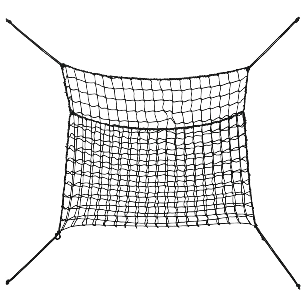 Hay Nets 2 pcs Rectangular Black 100x90 cm PP