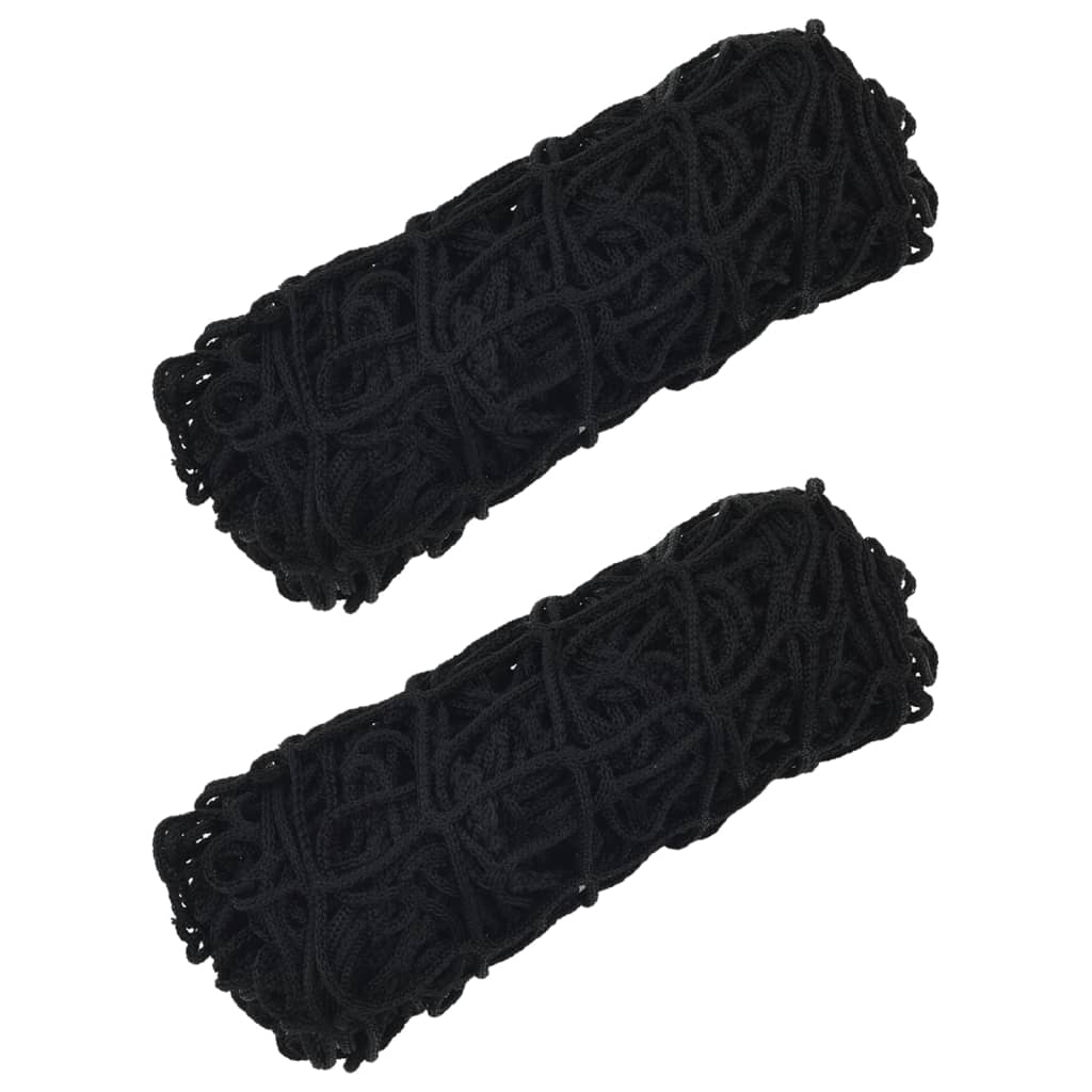 Hay Nets 2 pcs Rectangular Black 150x90 cm PP