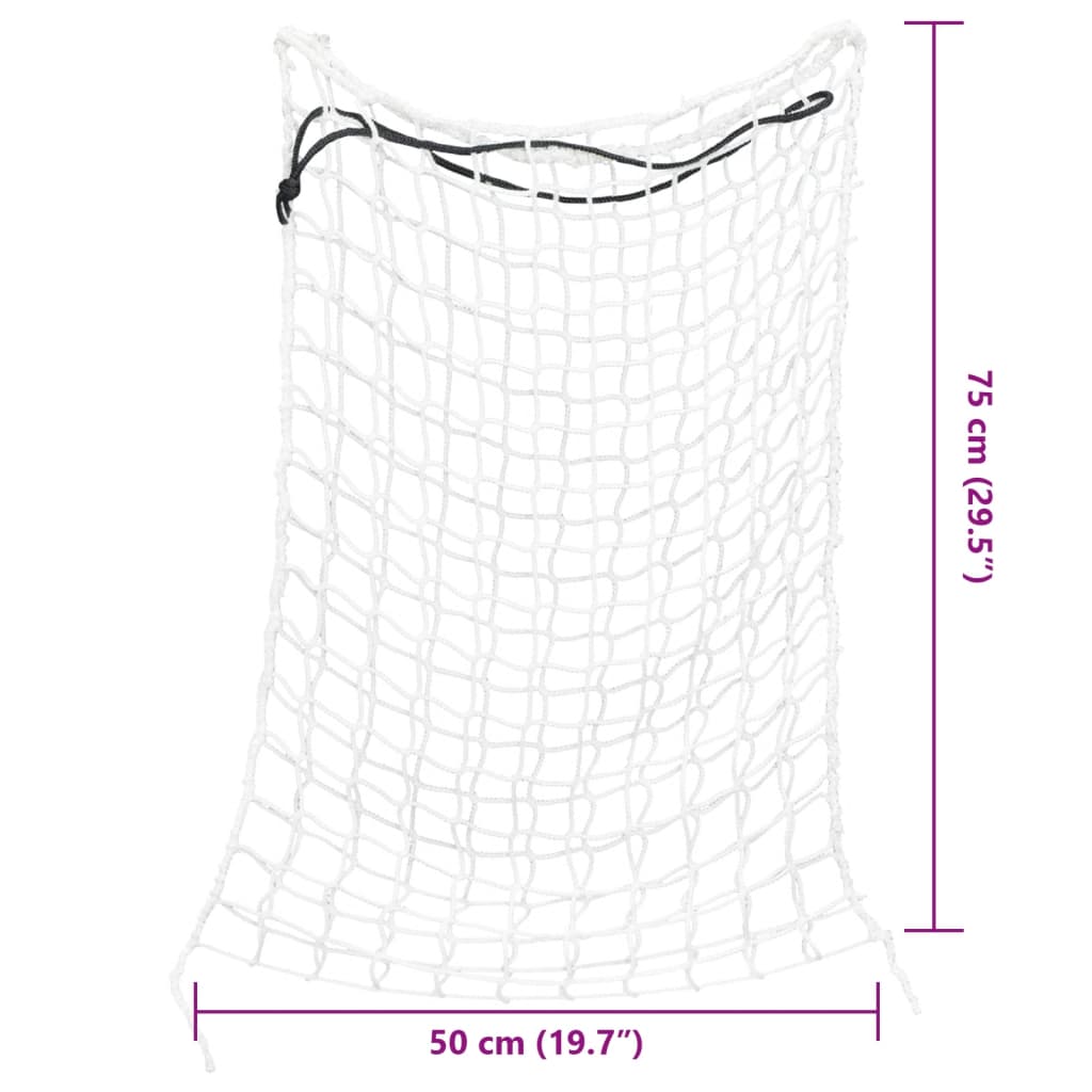 Hay Nets 2 pcs Rectangular White 75x50 cm PP