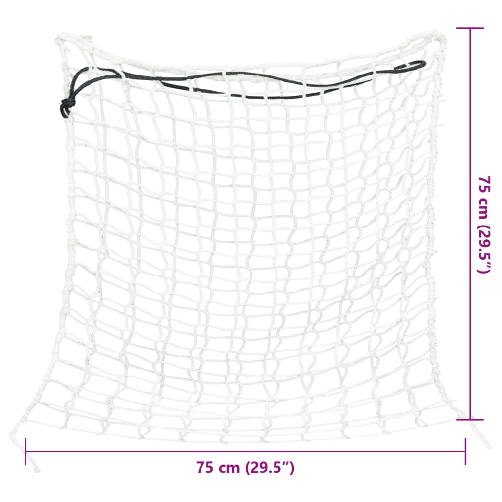 Hay Nets 2 pcs Square White 75x75 cm PP