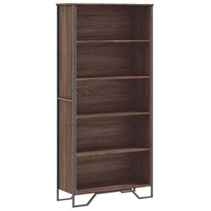 Book Cabinet Brown Oak 80x31x169 cm Engineered wood