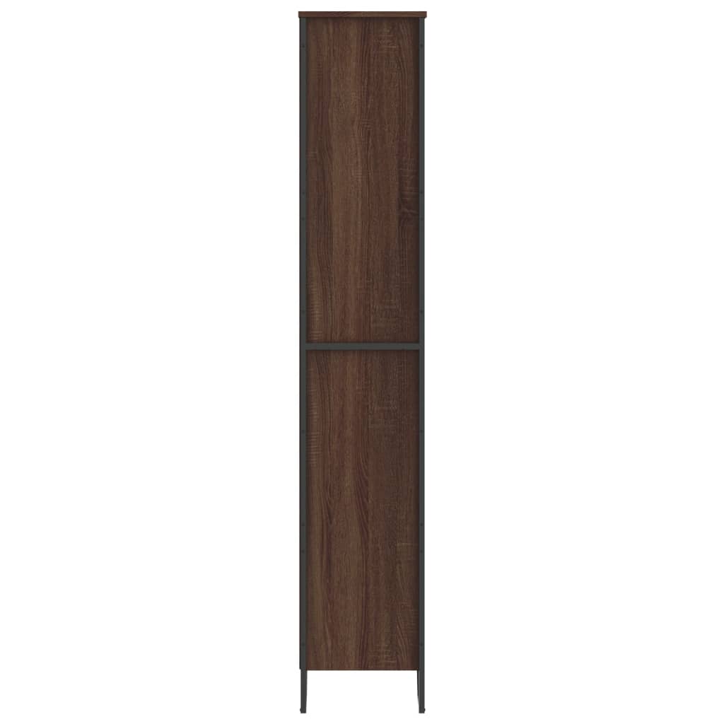 Book Cabinet Brown Oak 80x31x169 cm Engineered wood