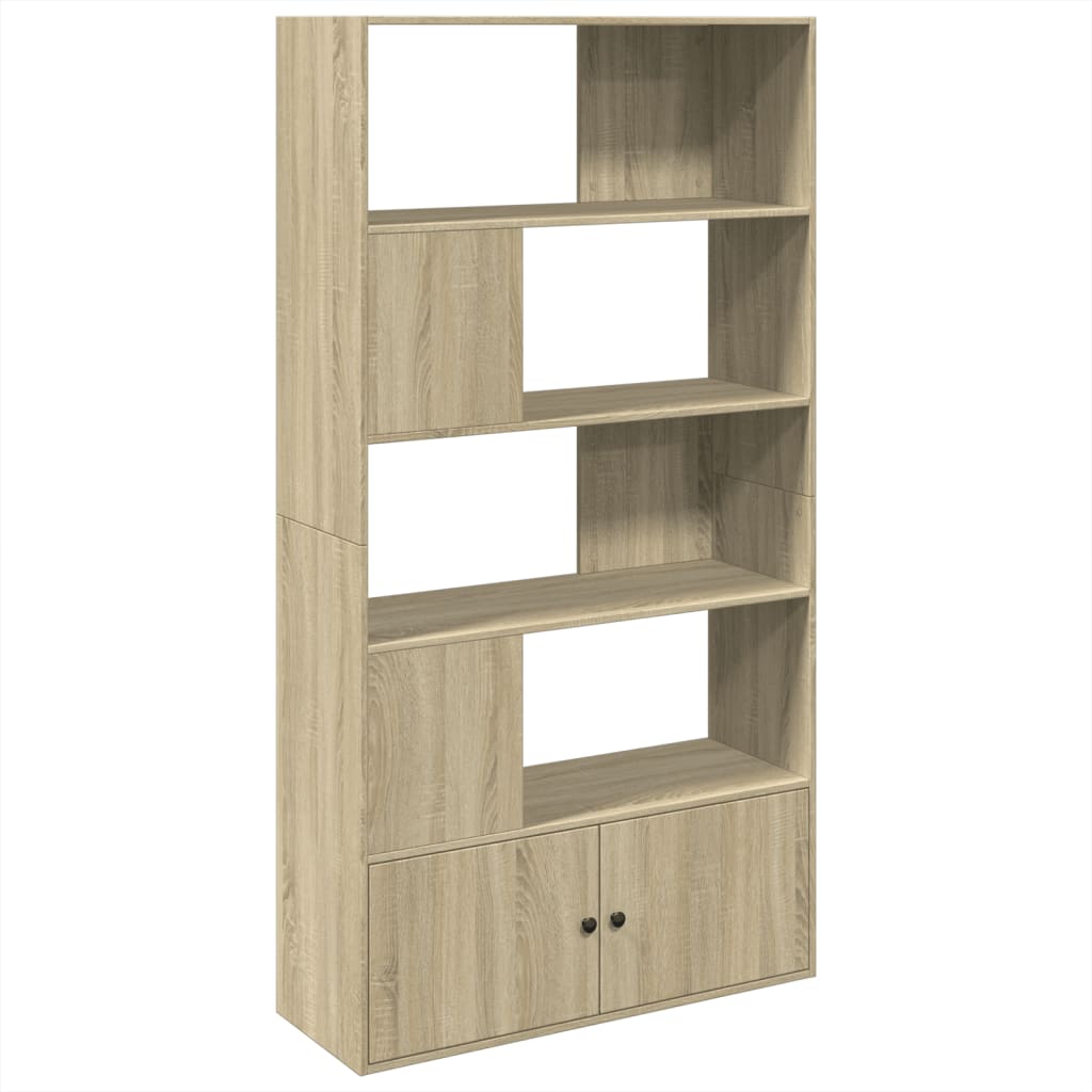 Bookcase Sonoma Oak 100x36x189 cm Engineered Wood