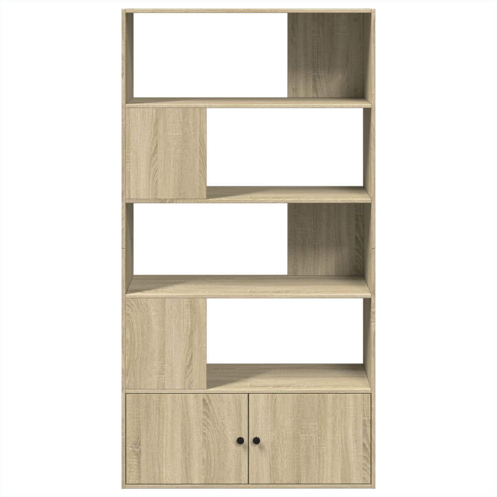 Bookcase Sonoma Oak 100x36x189 cm Engineered Wood