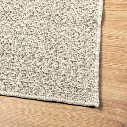 Rug ZIZUR Cream 60x110 cm Jute Look Indoor and Outdoor