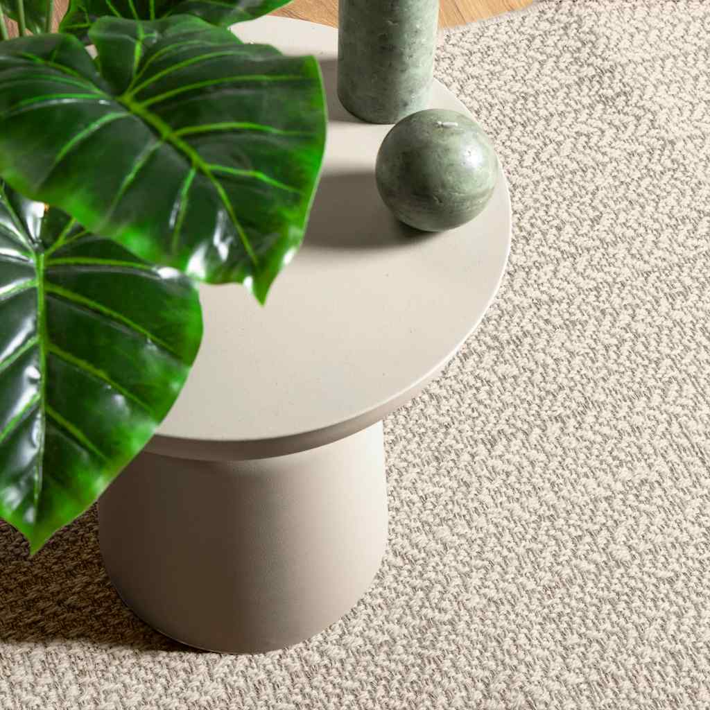 Rug ZIZUR Cream 80x200 cm Jute Look Indoor and Outdoor