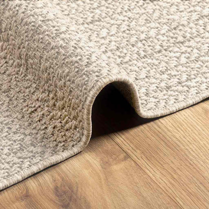 Rug ZIZUR Cream 80x200 cm Jute Look Indoor and Outdoor