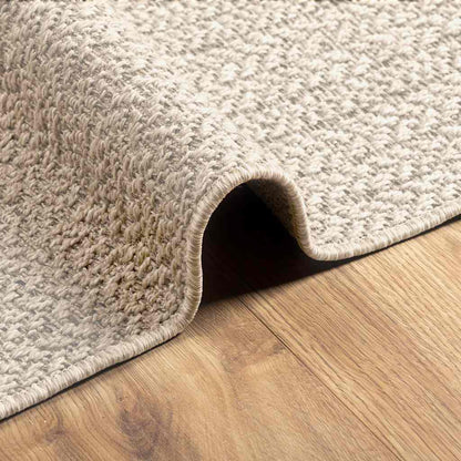 Rug ZIZUR Cream 80x250 cm Jute Look Indoor and Outdoor