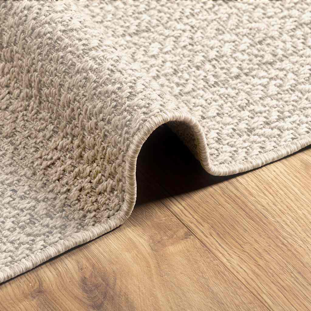 Rug ZIZUR Cream 120x170 cm Jute Look Indoor and Outdoor