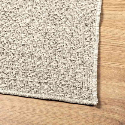 Rug ZIZUR Cream 200x290 cm Jute Look Indoor and Outdoor