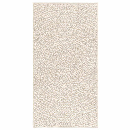 Rug ZIZUR Cream 60x110 cm Jute Look Indoor and Outdoor