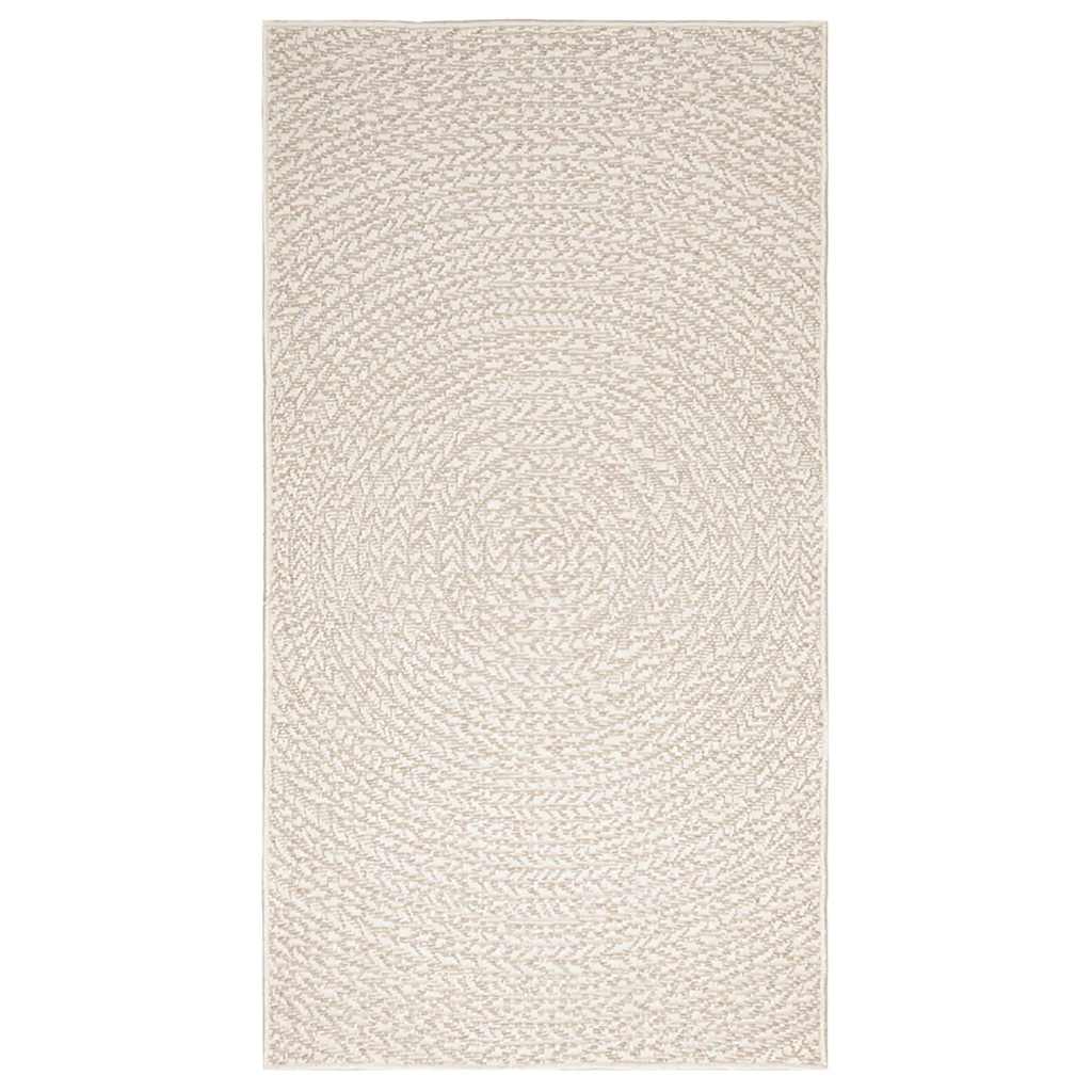 Rug ZIZUR Cream 80x150 cm Jute Look Indoor and Outdoor