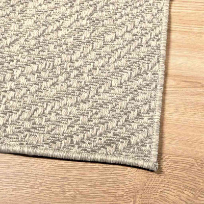 Rug ZIZUR Cream 80x200 cm Jute Look Indoor and Outdoor