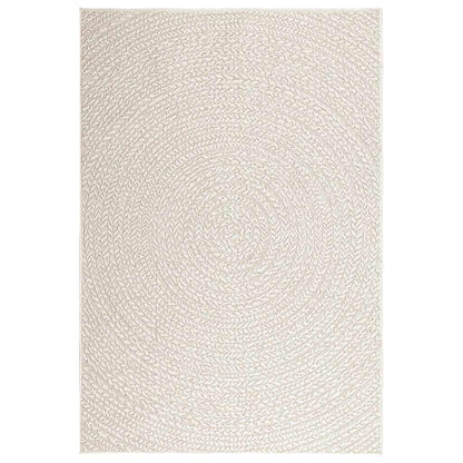 Rug ZIZUR Cream 120x170 cm Jute Look Indoor and Outdoor