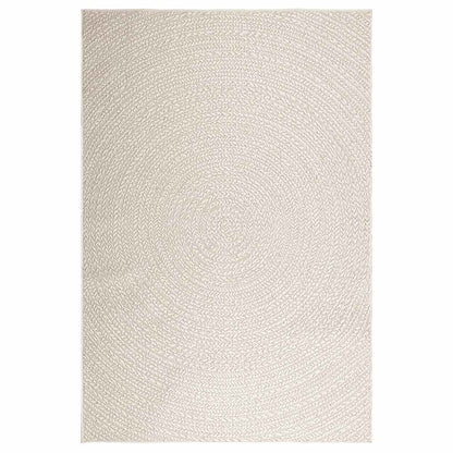 Rug ZIZUR Cream 160x230 cm Jute Look Indoor and Outdoor