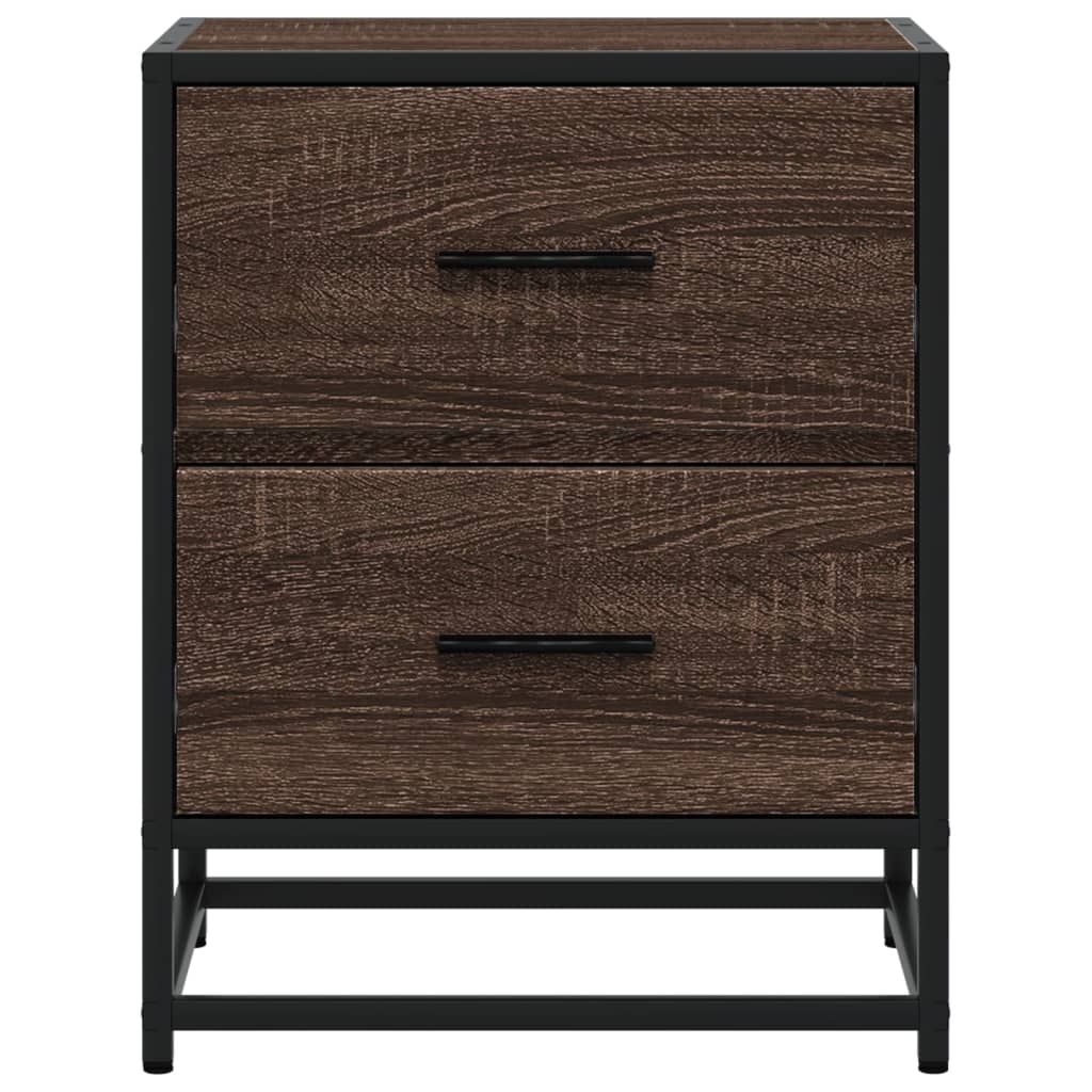 Bedside Cabinets 2 pcs Brown Oak 40x31x50 cm Engineered Wood