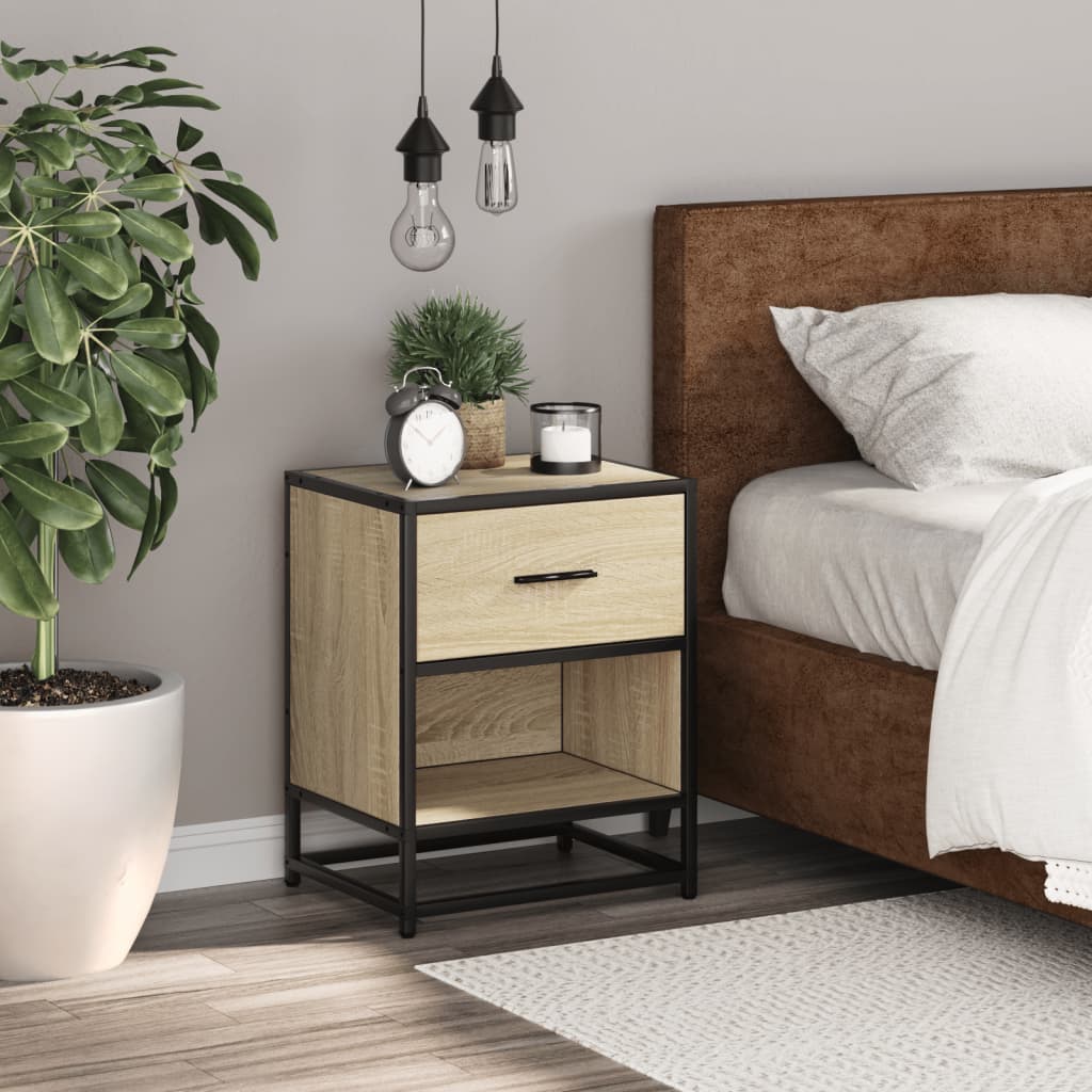 Bedside Cabinet Sonoma Oak 40x31x50 cm Engineered Wood