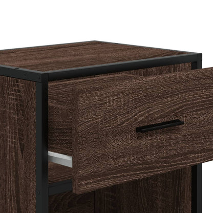 Bedside Cabinets 2 pcs Brown Oak 40x31x50 cm Engineered Wood