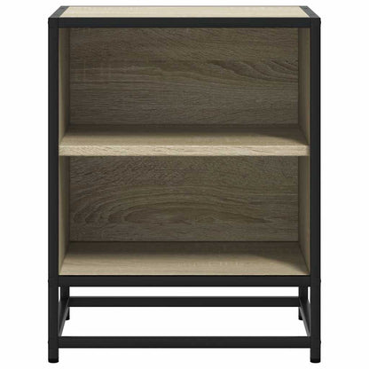 Bedside Cabinets 2 pcs Sonoma Oak 40x31x50 cm Engineered Wood and Metal