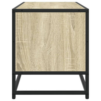 TV Cabinet Sonoma Oak 80x34.5x40 cm Engineered Wood and Metal