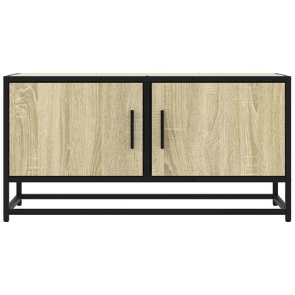 TV Cabinet Sonoma Oak 80x34.5x40 cm Engineered Wood and Metal